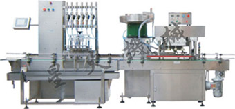 直線式重力自流式灌裝旋蓋線