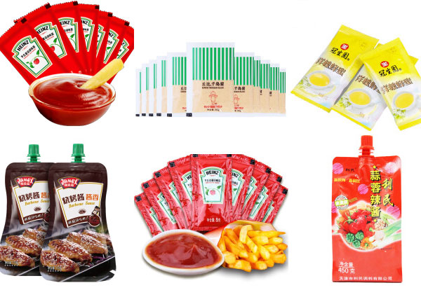 自動化醬料包裝機定製銷售-全自動醬料包裝機設備生產流水線樣品圖