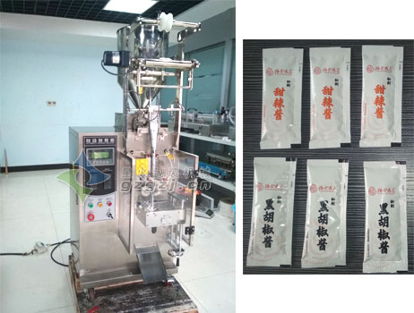 小袋裝醬料自動包裝機客戶案例