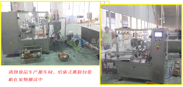 麻香醬給袋式包裝機客戶案例